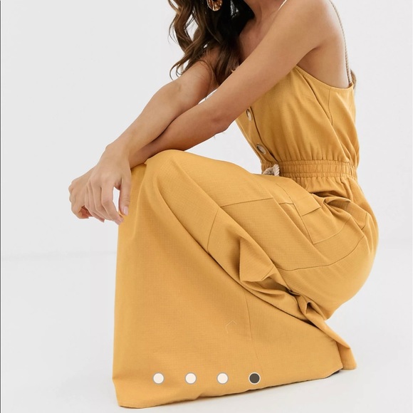 **HP** ASOS maxi vacation dress with tie waist size 2 - Picture 3 of 4